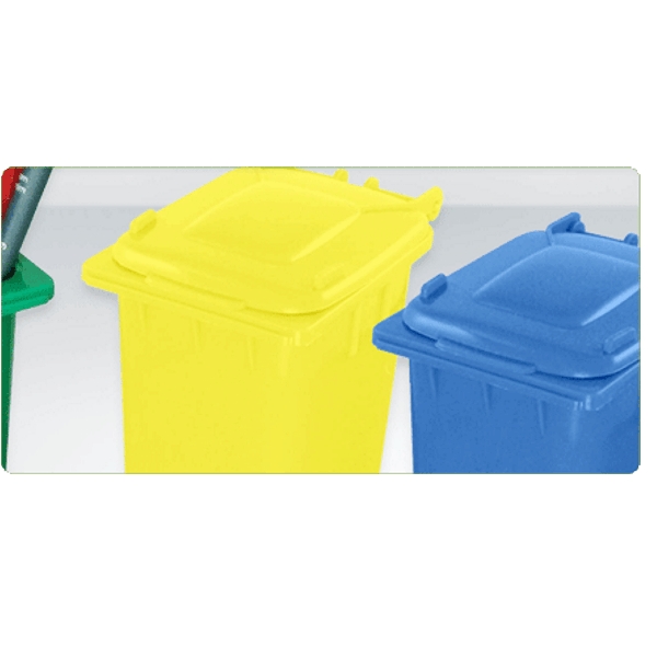 Potlodenhouder afvalcontainer - gerecycled plastic
